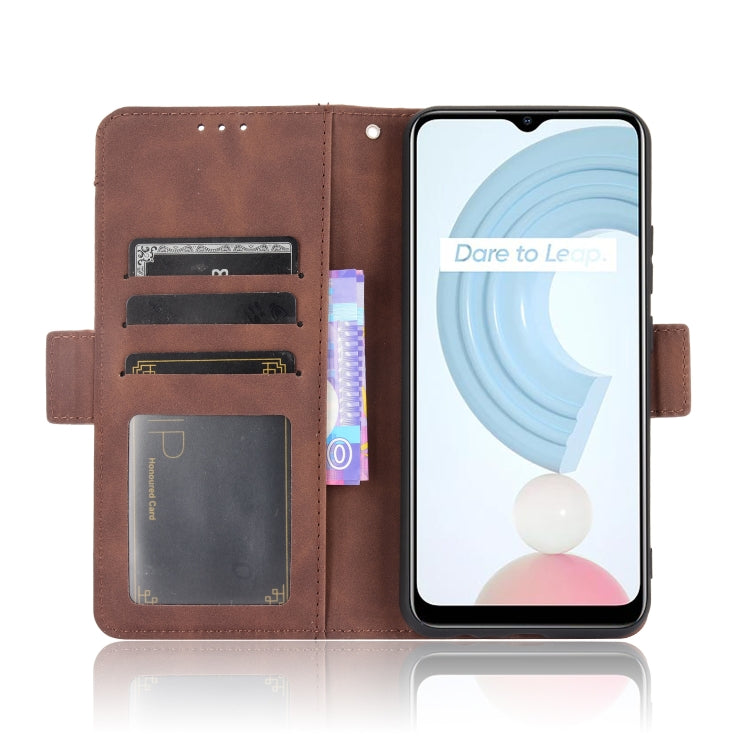 For OPPO Realme C21 Skin Feel Calf Pattern Horizontal Flip Leather Case with Holder & Card Slots & Photo Frame