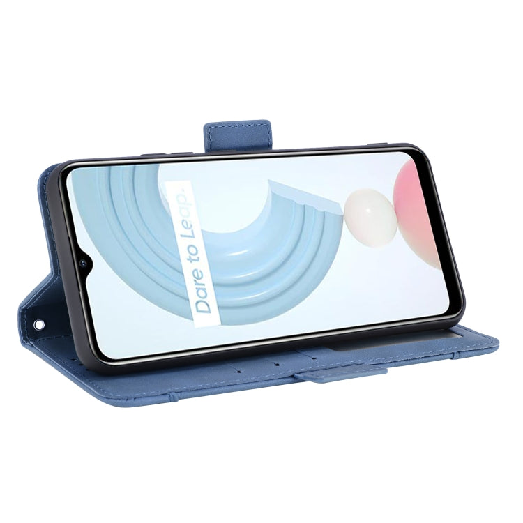 For OPPO Realme C21 Skin Feel Calf Pattern Horizontal Flip Leather Case with Holder & Card Slots & Photo Frame