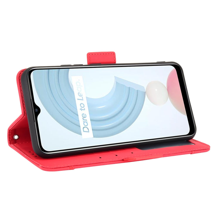 For OPPO Realme C21 Skin Feel Calf Pattern Horizontal Flip Leather Case with Holder & Card Slots & Photo Frame