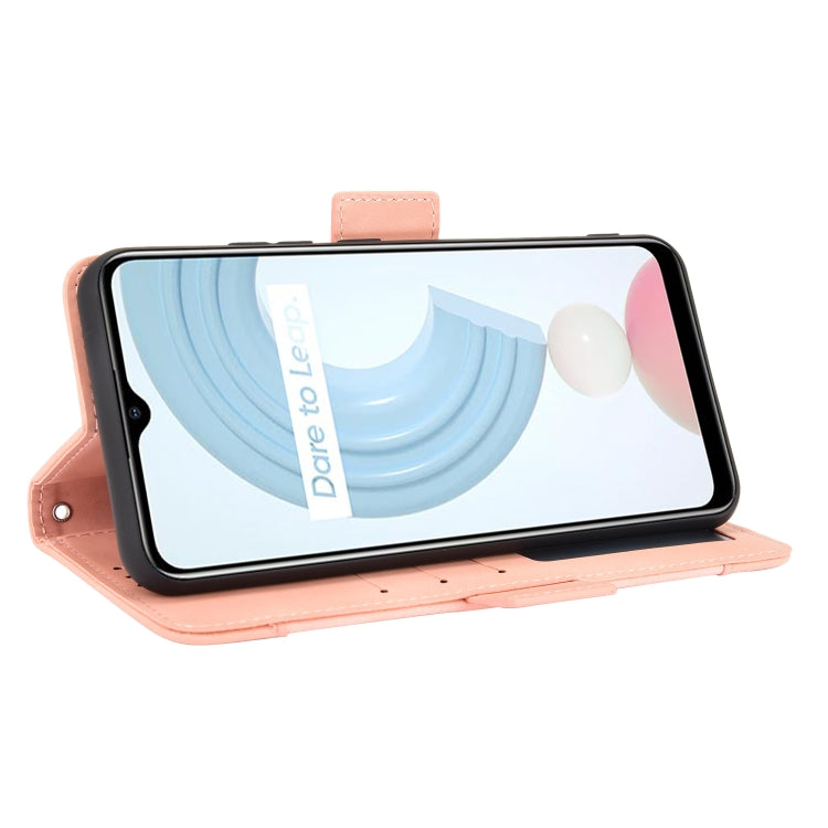 For OPPO Realme C21 Skin Feel Calf Pattern Horizontal Flip Leather Case with Holder & Card Slots & Photo Frame