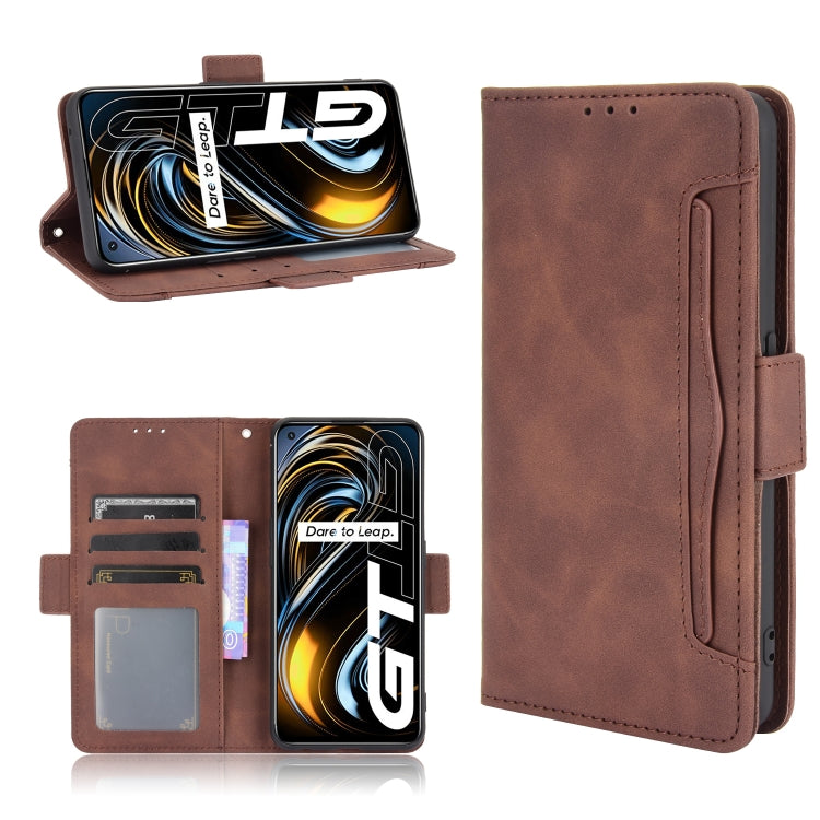 For OPPO Realme GT 5G Skin Feel Calf Pattern Horizontal Flip Leather Case with Holder & Card Slots & Photo Frame