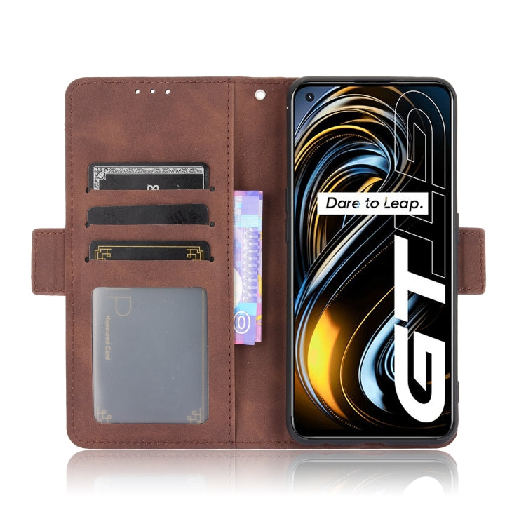 For OPPO Realme GT 5G Skin Feel Calf Pattern Horizontal Flip Leather Case with Holder & Card Slots & Photo Frame