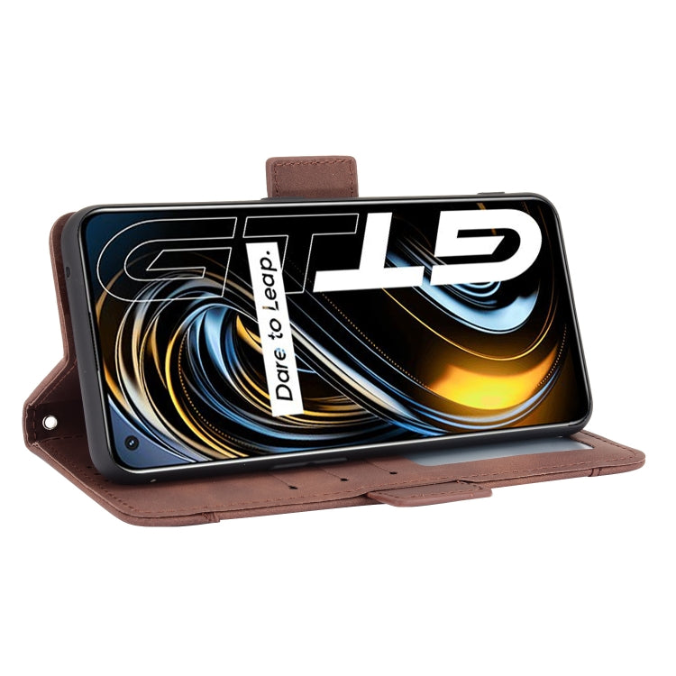 For OPPO Realme GT 5G Skin Feel Calf Pattern Horizontal Flip Leather Case with Holder & Card Slots & Photo Frame