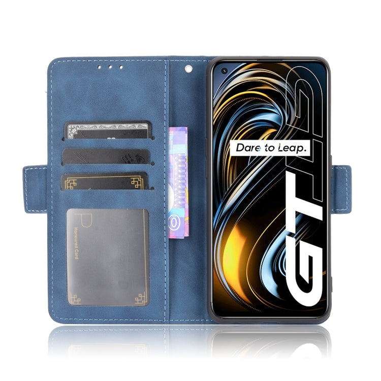 For OPPO Realme GT 5G Skin Feel Calf Pattern Horizontal Flip Leather Case with Holder & Card Slots & Photo Frame