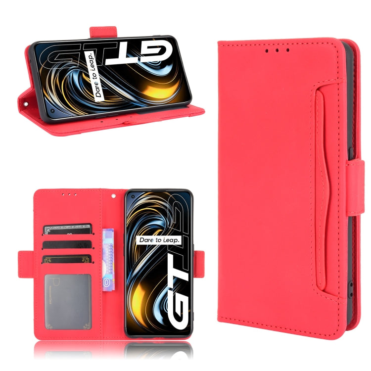 For OPPO Realme GT 5G Skin Feel Calf Pattern Horizontal Flip Leather Case with Holder & Card Slots & Photo Frame