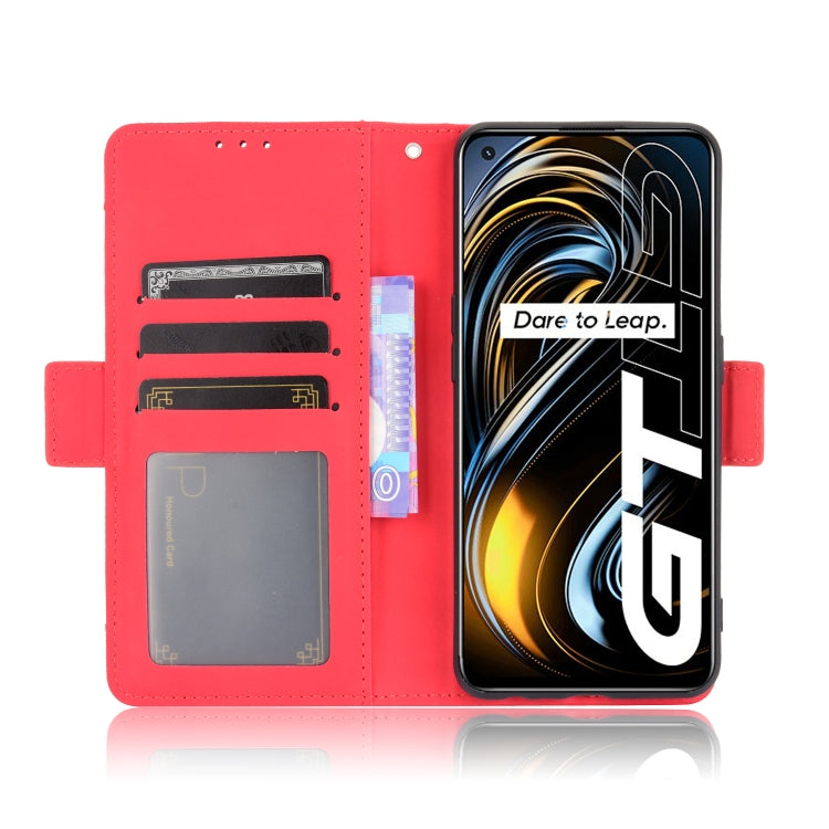 For OPPO Realme GT 5G Skin Feel Calf Pattern Horizontal Flip Leather Case with Holder & Card Slots & Photo Frame