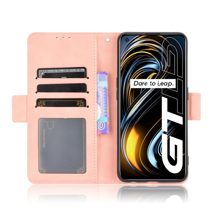 For OPPO Realme GT 5G Skin Feel Calf Pattern Horizontal Flip Leather Case with Holder & Card Slots & Photo Frame