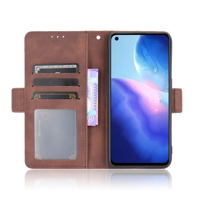 For OPPO Reno5 4G Skin Feel Calf Pattern Horizontal Flip Leather Case with Holder & Card Slots & Photo Frame