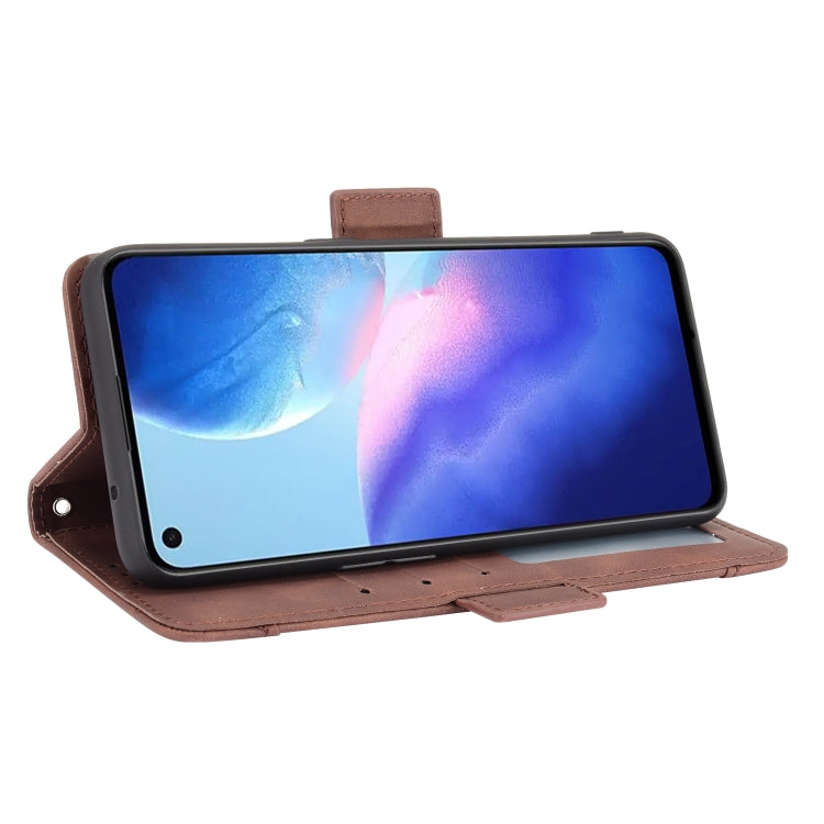 For OPPO Reno5 4G Skin Feel Calf Pattern Horizontal Flip Leather Case with Holder & Card Slots & Photo Frame