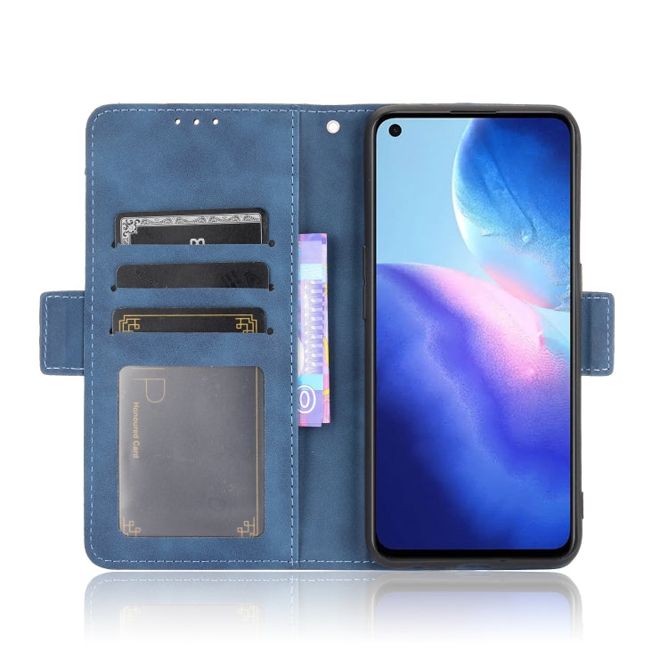 For OPPO Reno5 4G Skin Feel Calf Pattern Horizontal Flip Leather Case with Holder & Card Slots & Photo Frame