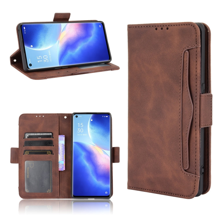For OPPO Reno5 Pro+ 5G / Find X3 Neo Skin Feel Calf Pattern Horizontal Flip Leather Case with Holder & Card Slots & Photo Frame