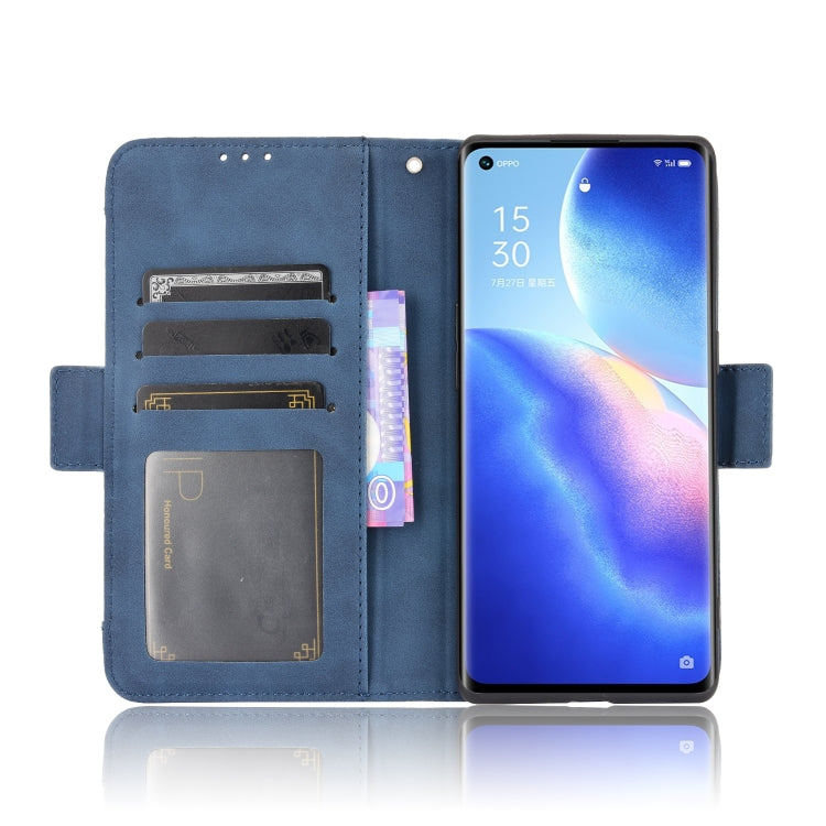 For OPPO Reno5 Pro+ 5G / Find X3 Neo Skin Feel Calf Pattern Horizontal Flip Leather Case with Holder & Card Slots & Photo Frame
