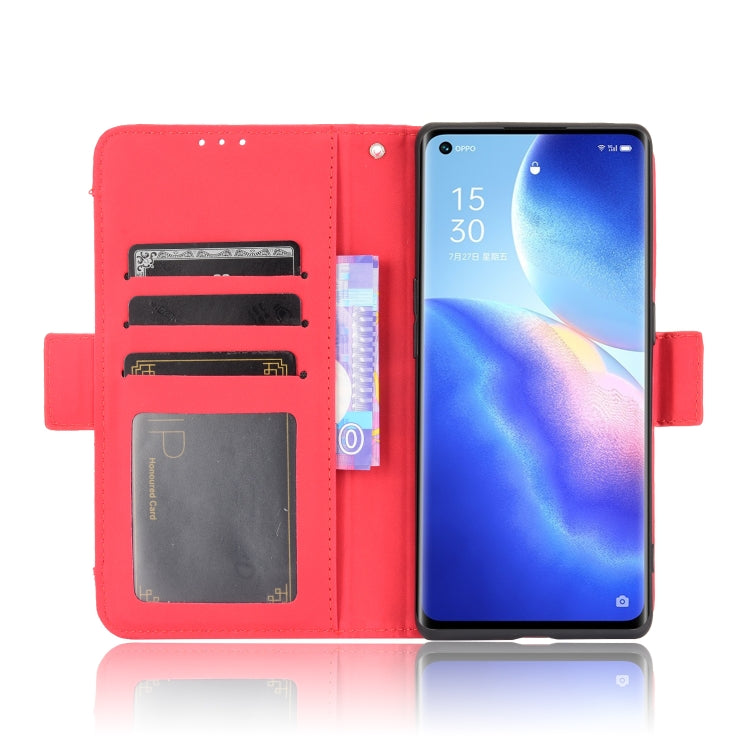 For OPPO Reno5 Pro+ 5G / Find X3 Neo Skin Feel Calf Pattern Horizontal Flip Leather Case with Holder & Card Slots & Photo Frame