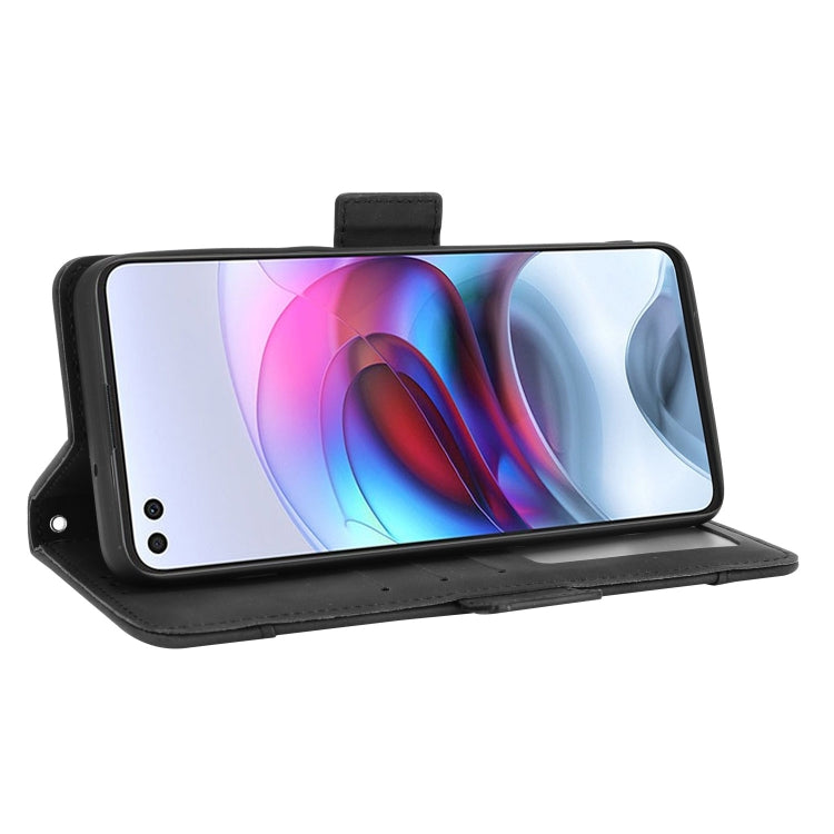 For Motorola Edge S / Moto G100 Skin Feel Calf Pattern Horizontal Flip Leather Case with Holder & Card Slots & Photo Frame