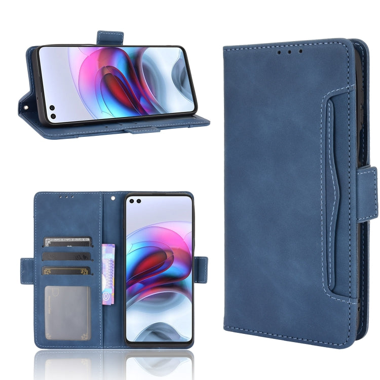 For Motorola Edge S / Moto G100 Skin Feel Calf Pattern Horizontal Flip Leather Case with Holder & Card Slots & Photo Frame