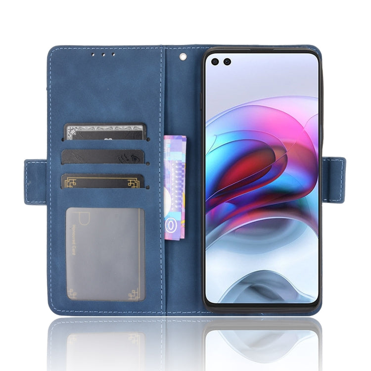 For Motorola Edge S / Moto G100 Skin Feel Calf Pattern Horizontal Flip Leather Case with Holder & Card Slots & Photo Frame