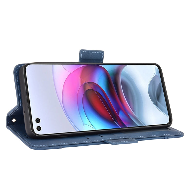 For Motorola Edge S / Moto G100 Skin Feel Calf Pattern Horizontal Flip Leather Case with Holder & Card Slots & Photo Frame