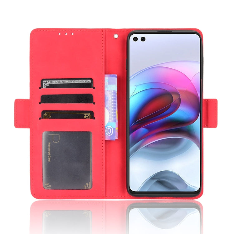 For Motorola Edge S / Moto G100 Skin Feel Calf Pattern Horizontal Flip Leather Case with Holder & Card Slots & Photo Frame