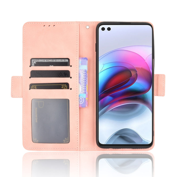 For Motorola Edge S / Moto G100 Skin Feel Calf Pattern Horizontal Flip Leather Case with Holder & Card Slots & Photo Frame
