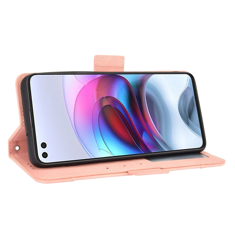 For Motorola Edge S / Moto G100 Skin Feel Calf Pattern Horizontal Flip Leather Case with Holder & Card Slots & Photo Frame