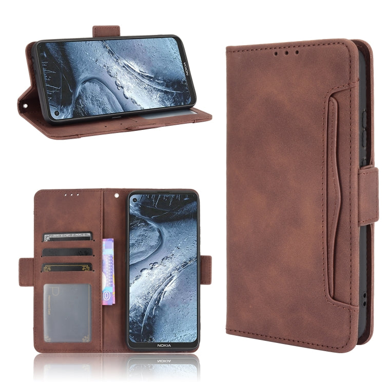 For Nokia 7.3 Skin Feel Calf Pattern Horizontal Flip Leather Case with Holder & Card Slots & Photo Frame