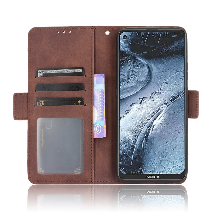 For Nokia 7.3 Skin Feel Calf Pattern Horizontal Flip Leather Case with Holder & Card Slots & Photo Frame