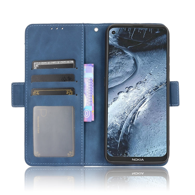 For Nokia 7.3 Skin Feel Calf Pattern Horizontal Flip Leather Case with Holder & Card Slots & Photo Frame