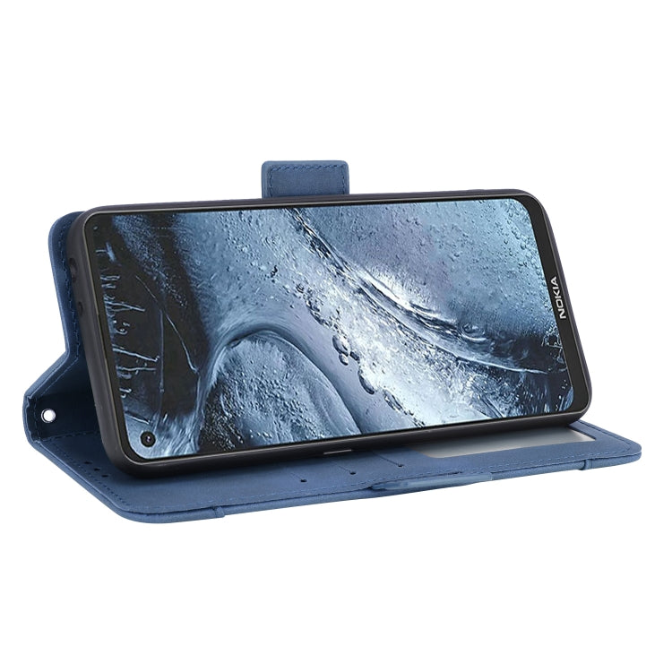 For Nokia 7.3 Skin Feel Calf Pattern Horizontal Flip Leather Case with Holder & Card Slots & Photo Frame