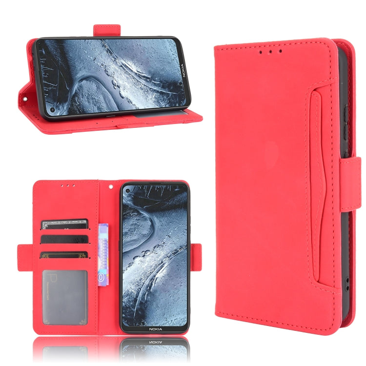For Nokia 7.3 Skin Feel Calf Pattern Horizontal Flip Leather Case with Holder & Card Slots & Photo Frame