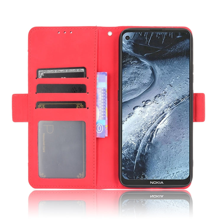 For Nokia 7.3 Skin Feel Calf Pattern Horizontal Flip Leather Case with Holder & Card Slots & Photo Frame