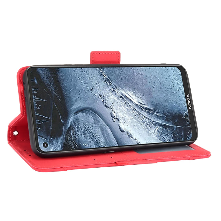 For Nokia 7.3 Skin Feel Calf Pattern Horizontal Flip Leather Case with Holder & Card Slots & Photo Frame