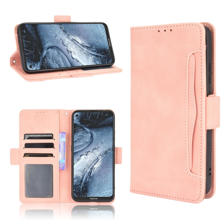 For Nokia 7.3 Skin Feel Calf Pattern Horizontal Flip Leather Case with Holder & Card Slots & Photo Frame