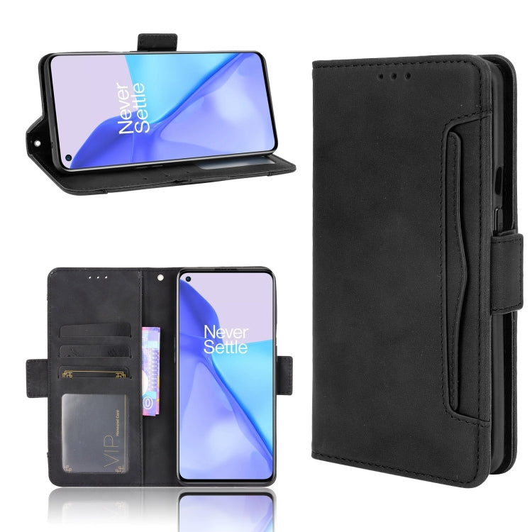 For Oneplus 9R (US Version) Skin Feel Calf Pattern Horizontal Flip Leather Case with Holder & Card Slots & Photo Frame