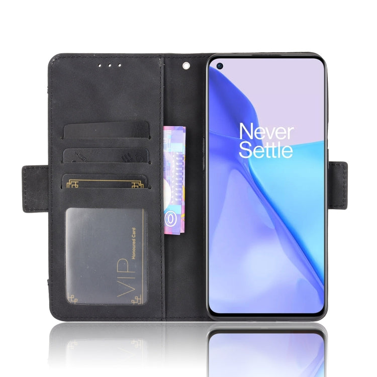 For Oneplus 9R (US Version) Skin Feel Calf Pattern Horizontal Flip Leather Case with Holder & Card Slots & Photo Frame