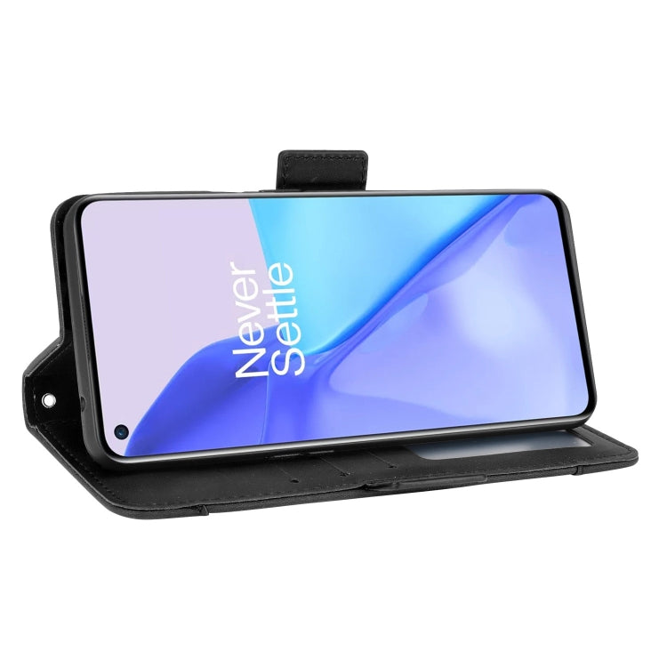 For Oneplus 9R (US Version) Skin Feel Calf Pattern Horizontal Flip Leather Case with Holder & Card Slots & Photo Frame