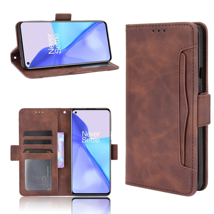 For Oneplus 9R (US Version) Skin Feel Calf Pattern Horizontal Flip Leather Case with Holder & Card Slots & Photo Frame