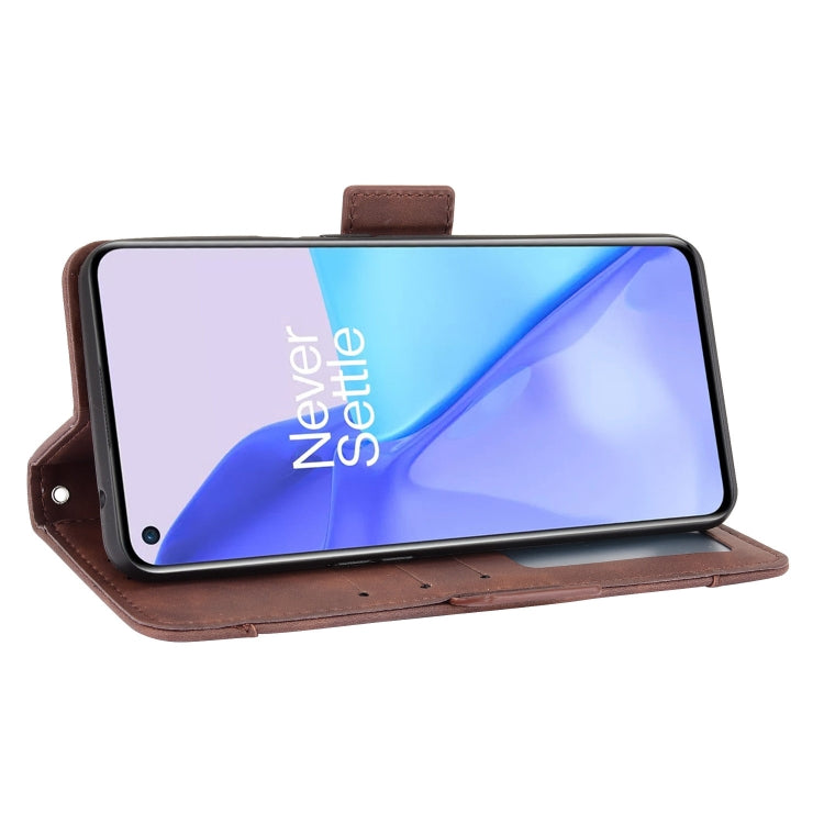 For Oneplus 9R (US Version) Skin Feel Calf Pattern Horizontal Flip Leather Case with Holder & Card Slots & Photo Frame