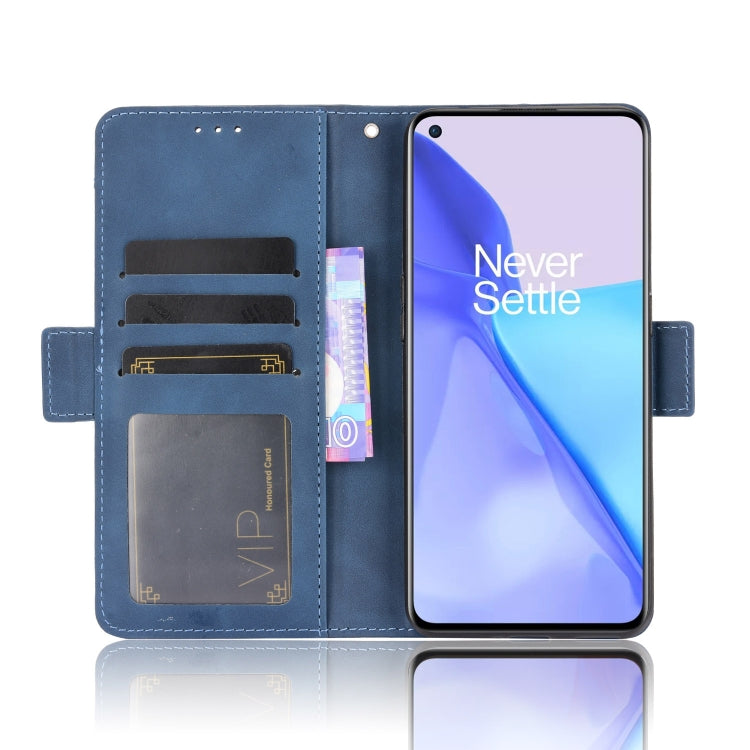 For Oneplus 9R (US Version) Skin Feel Calf Pattern Horizontal Flip Leather Case with Holder & Card Slots & Photo Frame