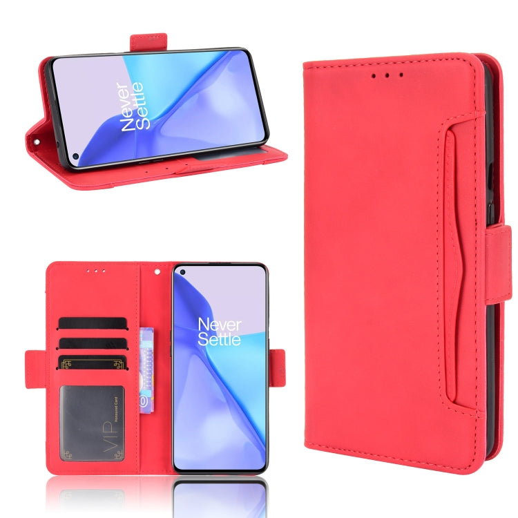 For Oneplus 9R (US Version) Skin Feel Calf Pattern Horizontal Flip Leather Case with Holder & Card Slots & Photo Frame