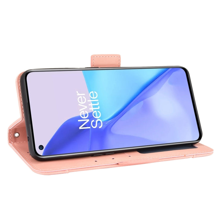 For Oneplus 9R (US Version) Skin Feel Calf Pattern Horizontal Flip Leather Case with Holder & Card Slots & Photo Frame