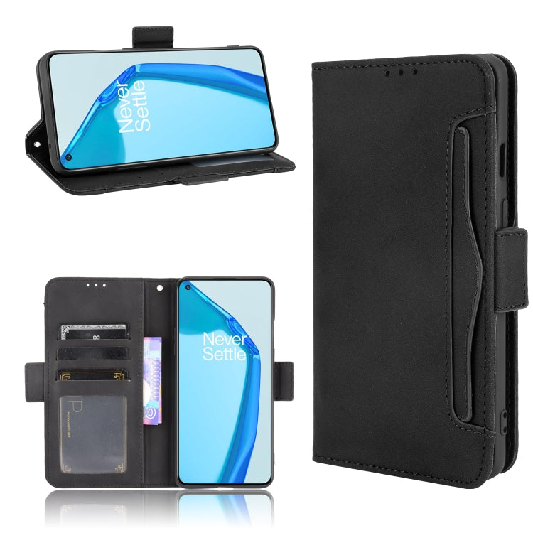 For Oneplus 9R Skin Feel Calf Pattern Horizontal Flip Leather Case with Holder & Card Slots & Photo Frame