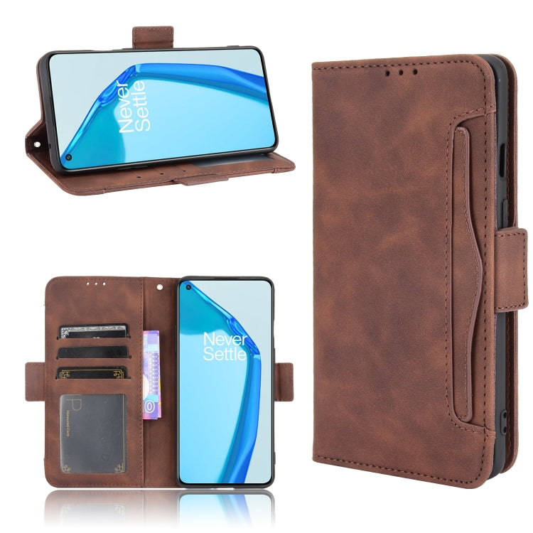 For Oneplus 9R Skin Feel Calf Pattern Horizontal Flip Leather Case with Holder & Card Slots & Photo Frame