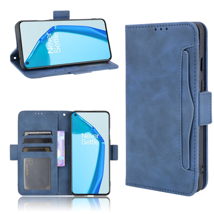 For Oneplus 9R Skin Feel Calf Pattern Horizontal Flip Leather Case with Holder & Card Slots & Photo Frame