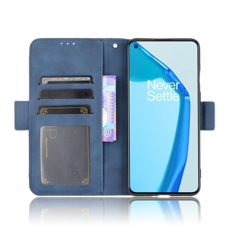 For Oneplus 9R Skin Feel Calf Pattern Horizontal Flip Leather Case with Holder & Card Slots & Photo Frame