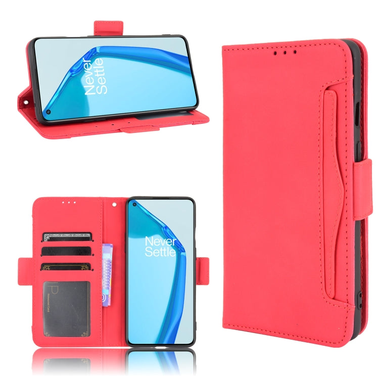 For Oneplus 9R Skin Feel Calf Pattern Horizontal Flip Leather Case with Holder & Card Slots & Photo Frame