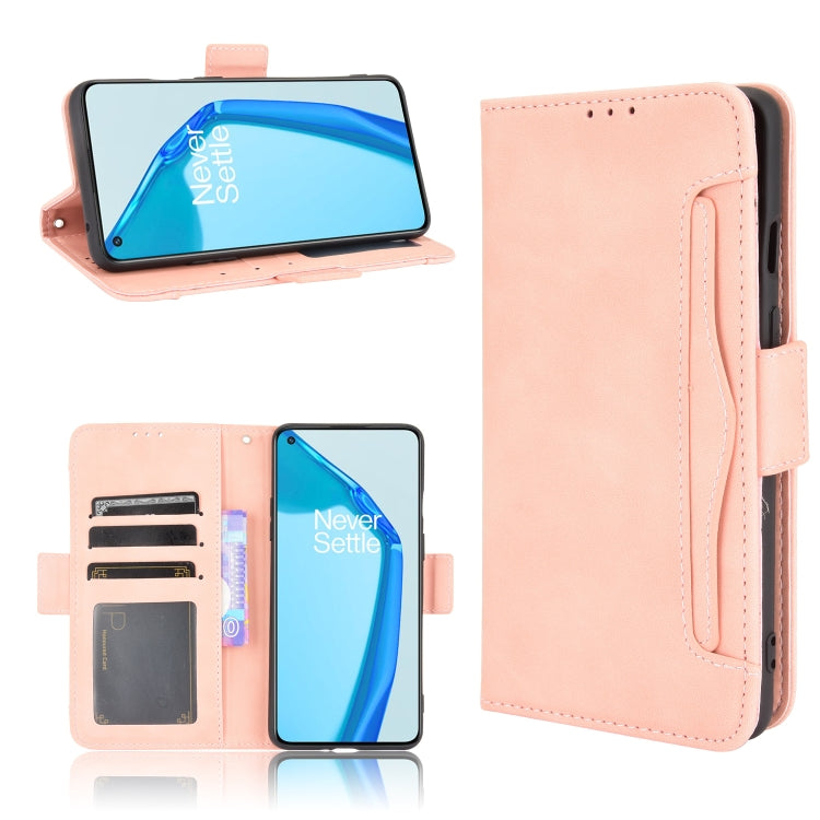 For Oneplus 9R Skin Feel Calf Pattern Horizontal Flip Leather Case with Holder & Card Slots & Photo Frame