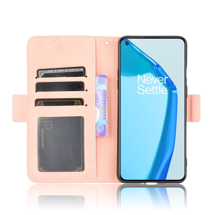 For Oneplus 9R Skin Feel Calf Pattern Horizontal Flip Leather Case with Holder & Card Slots & Photo Frame