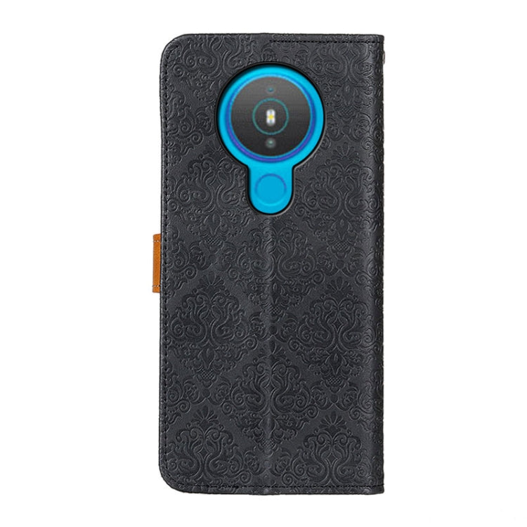 For Nokia 1.4 European Floral Embossed Horizontal Flip PU Leather Case with Holder & Card Slots & Wallet & Photo Frame