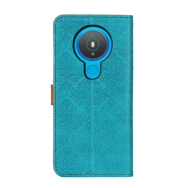 For Nokia 1.4 European Floral Embossed Horizontal Flip PU Leather Case with Holder & Card Slots & Wallet & Photo Frame