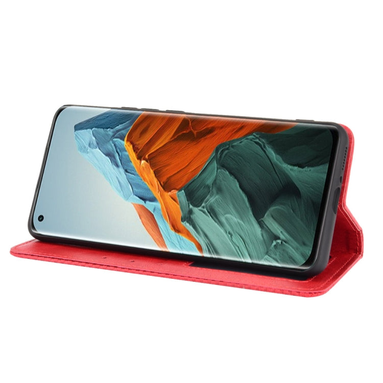 For Xiaomi Mi 11 Pro Magnetic Buckle Retro Crazy Horse Texture Horizontal Flip Leather Case with Holder & Card Slots & Photo Frame